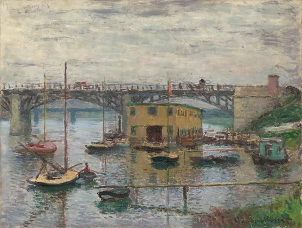 Bridge at Argenteuil on a Gray Day av Claude Monet