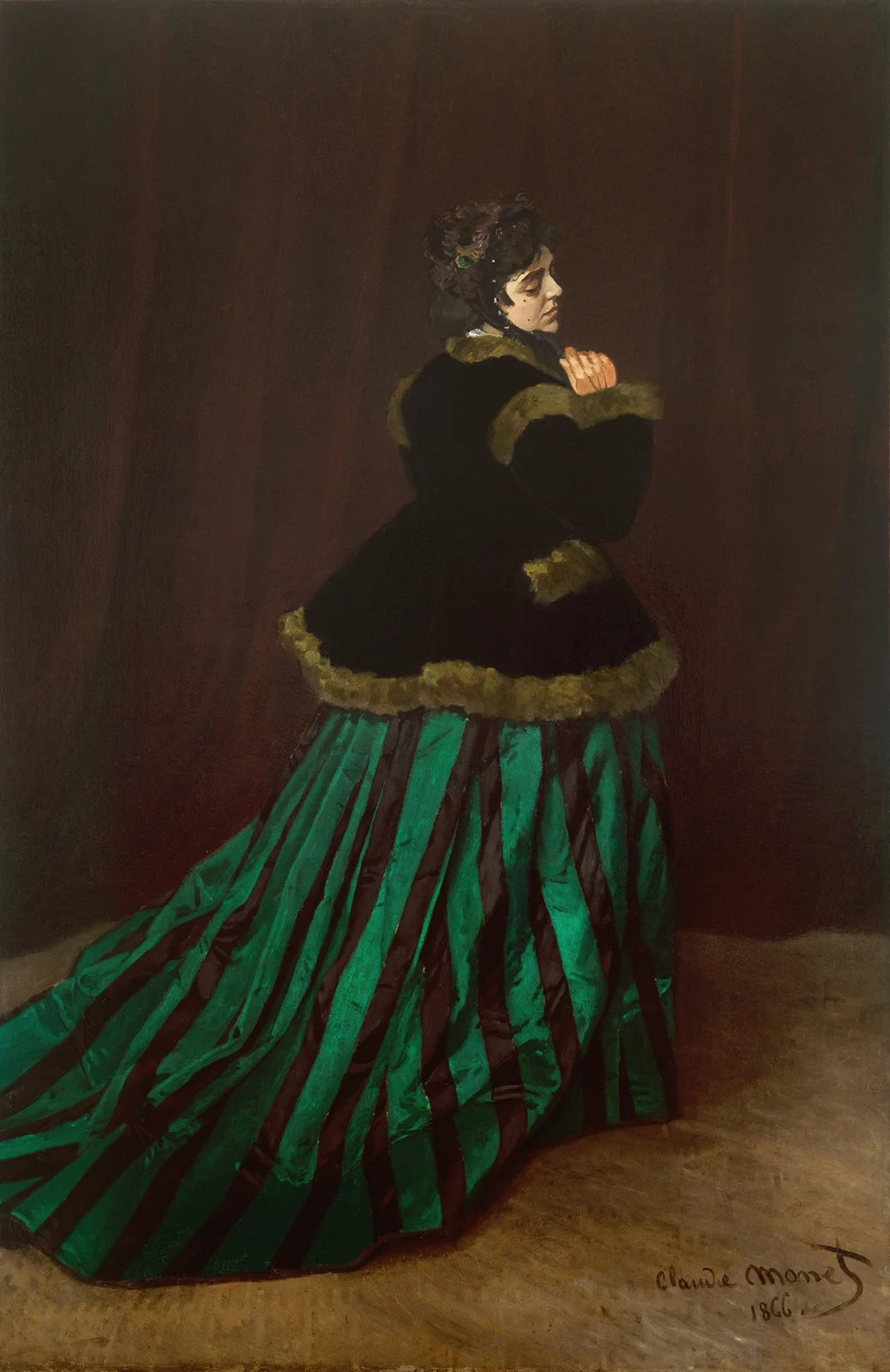 Camille (The Woman in the Green Dress) av Claude Monet