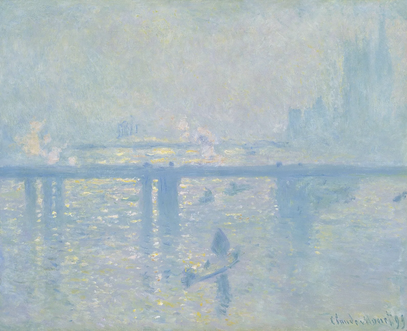 Charing Cross Bridge av Claude Monet