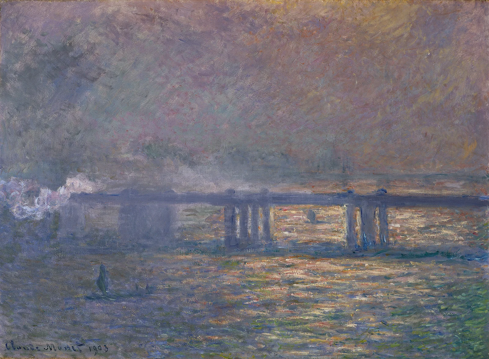 Charing Cross Bridge av Claude Monet