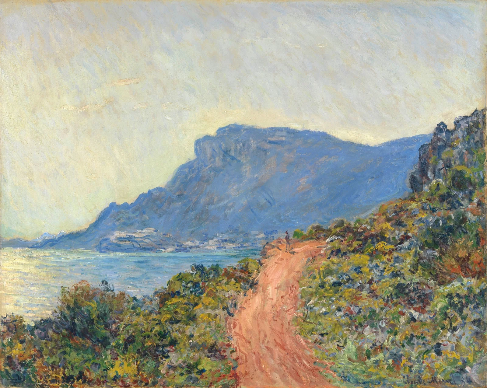 La Corniche near Monaco av Claude Monet