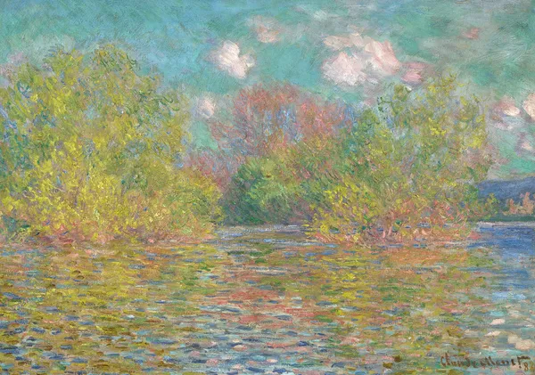 La Seine près de Giverny av Claude Monet
