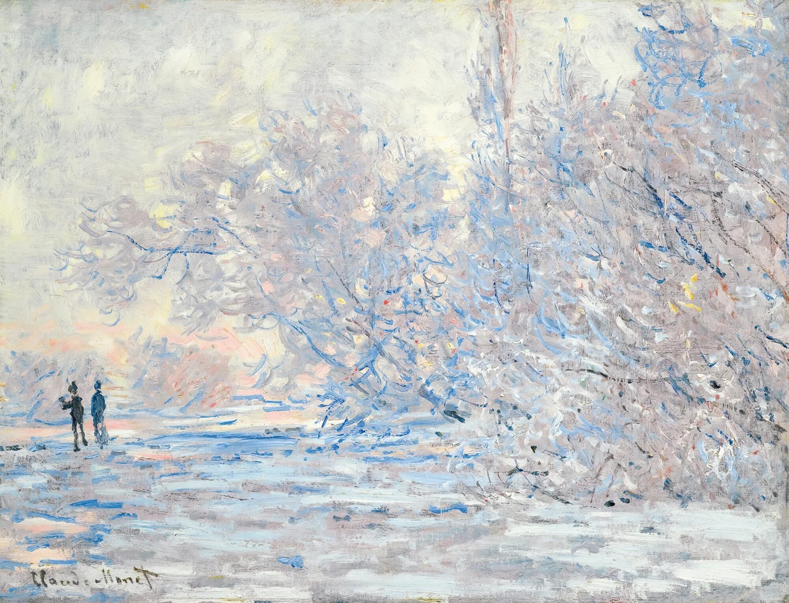 Le Givre À Giverny av Claude Monet
