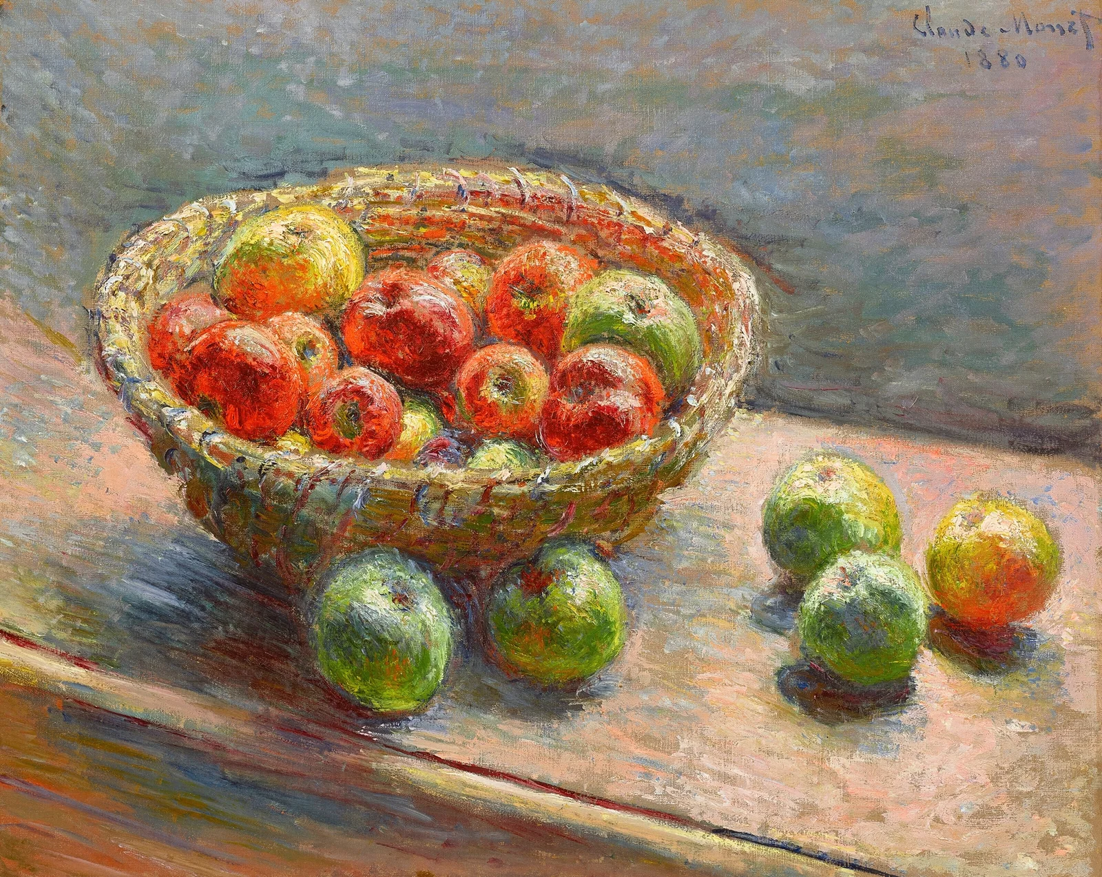 Le panier de pommes av Claude Monet