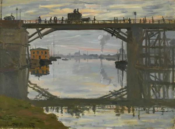 Le Pont De Bois av Claude Monet