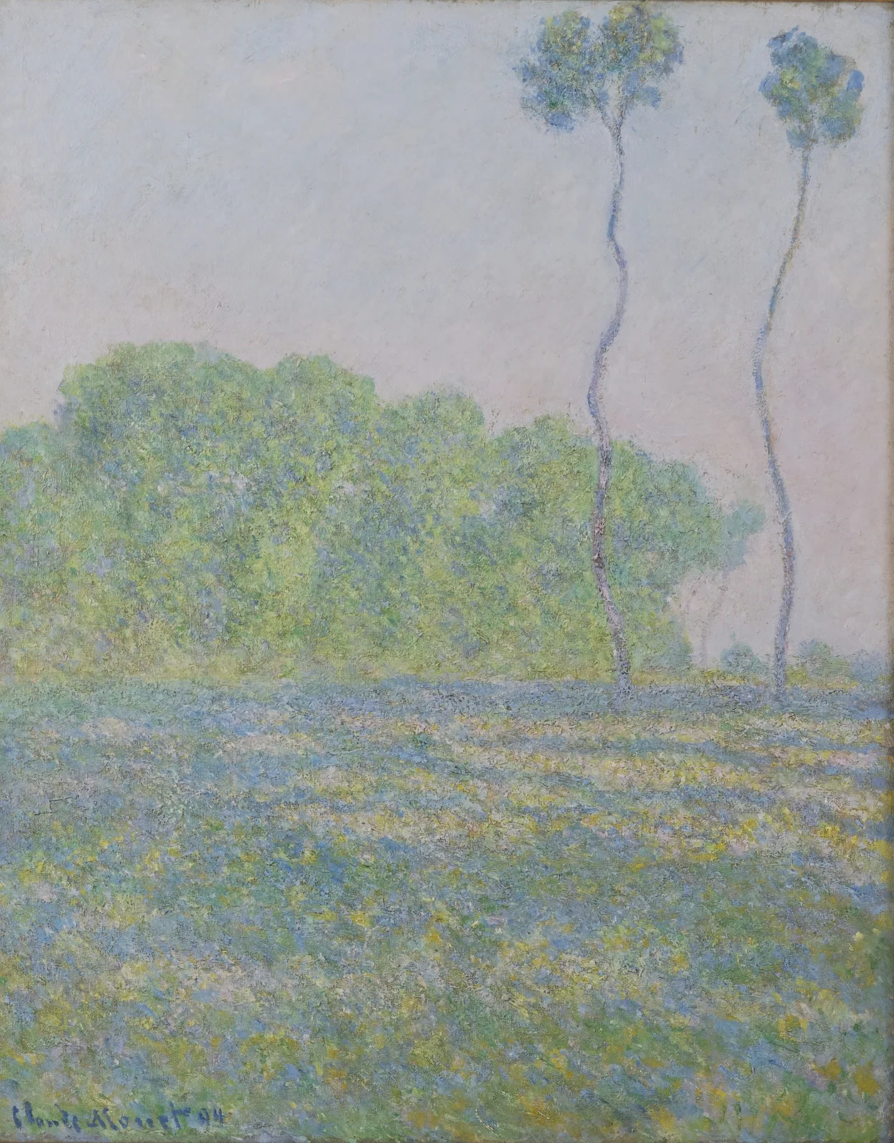 Meadow at Giverny av Claude Monet