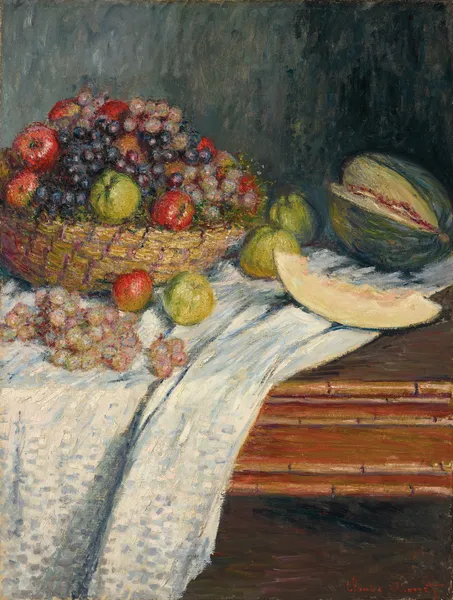 Nature morte au melon d’Espagne av Claude Monet