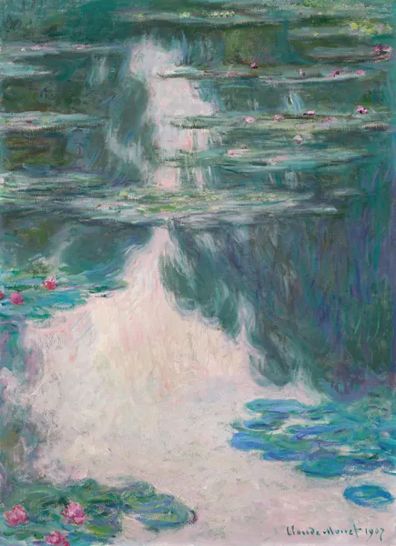 Nymphéas, temps gris av Claude Monet