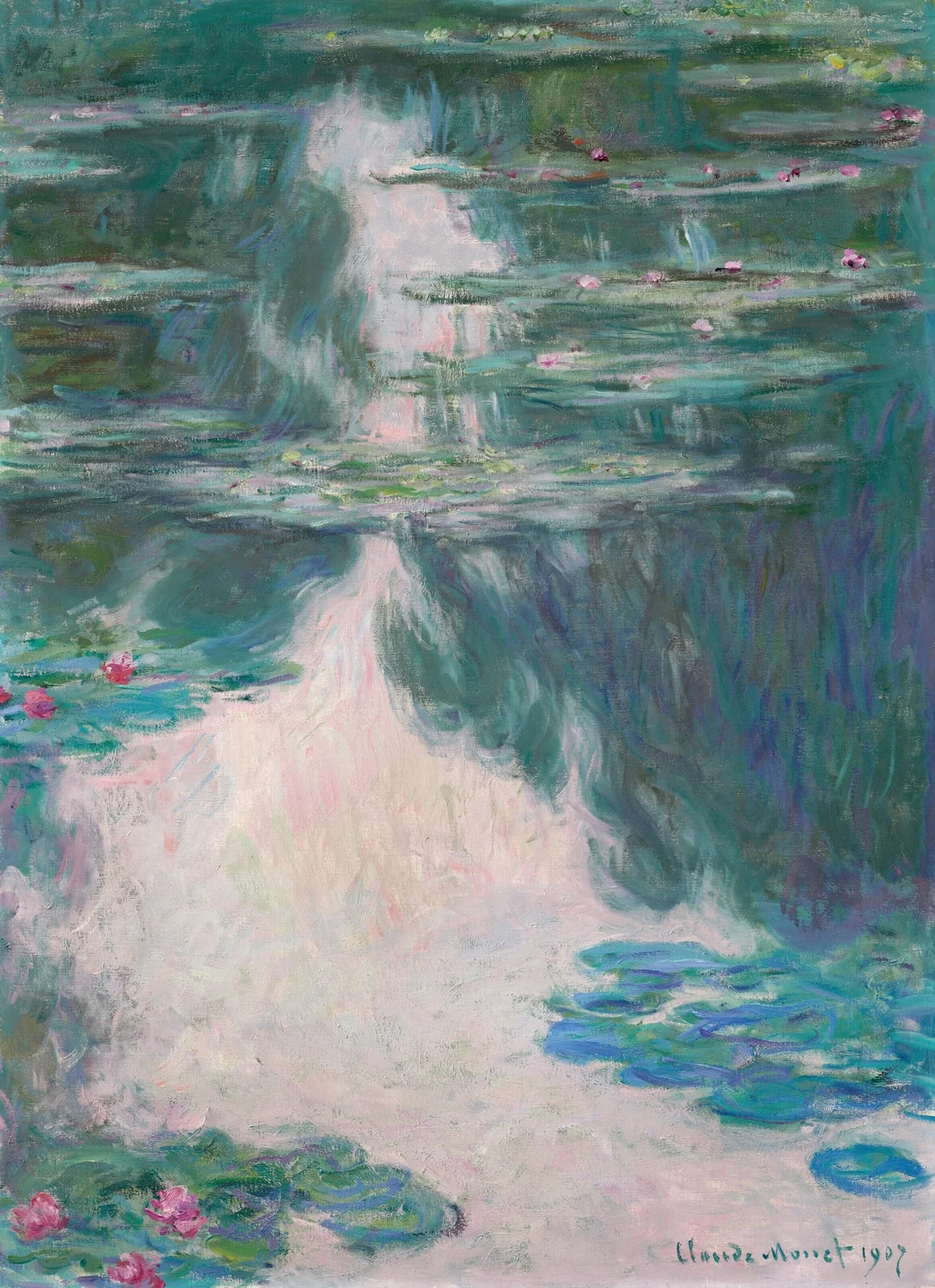 Nymphéas, temps gris av Claude Monet