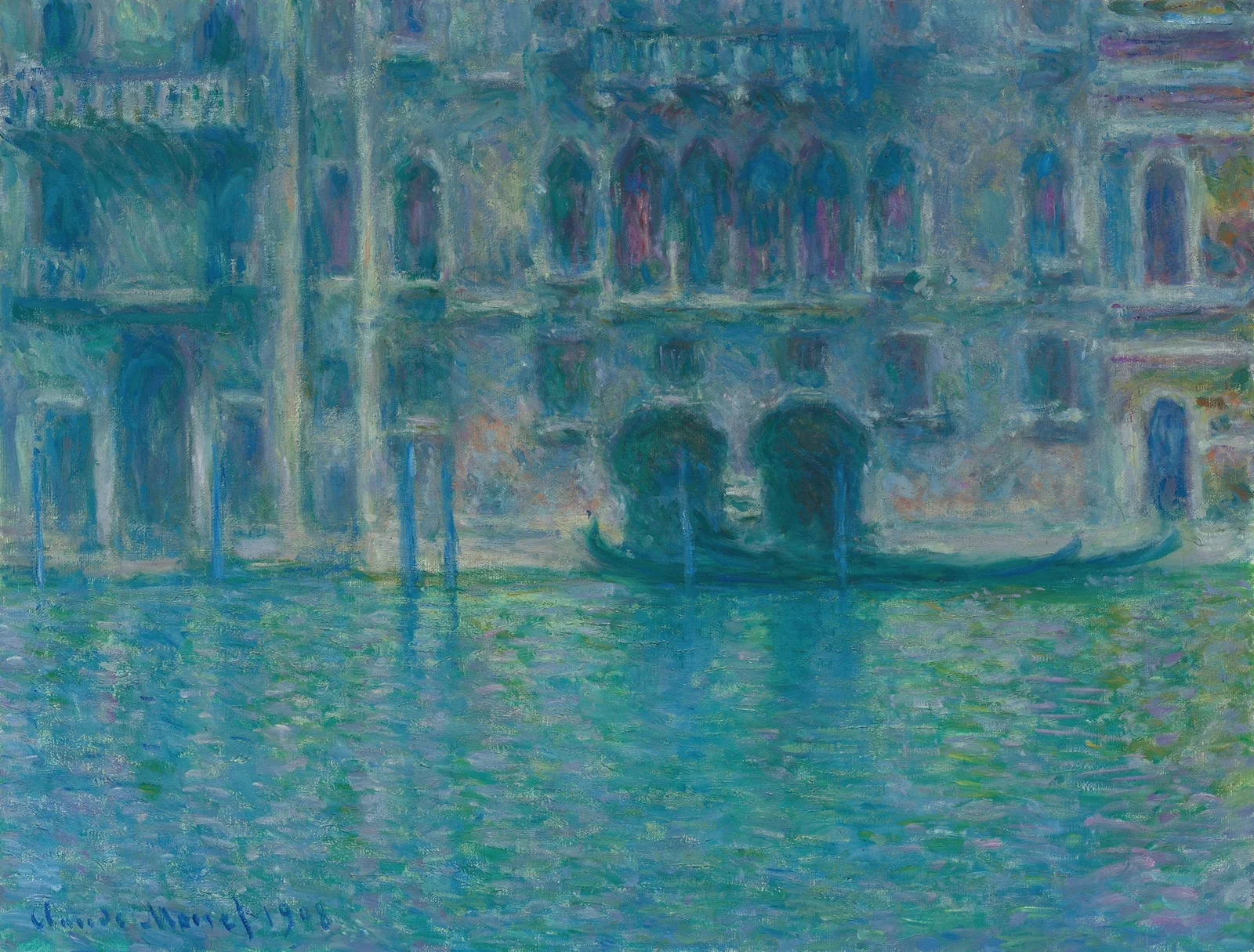 Palazzo da Mula, Venice av Claude Monet