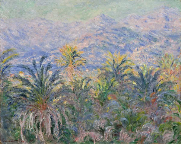 Palm Trees at Bordighera av Claude Monet