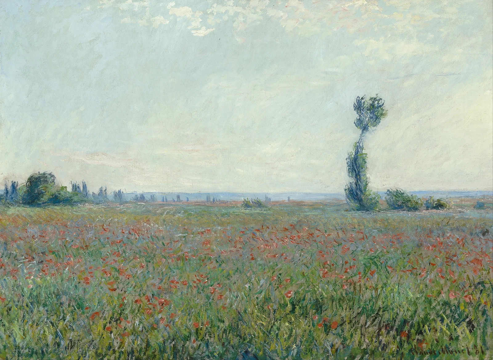 Poppy Field 2 av Claude Monet