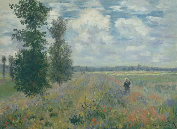 Poppy Fields near Argenteuil av Claude Monet