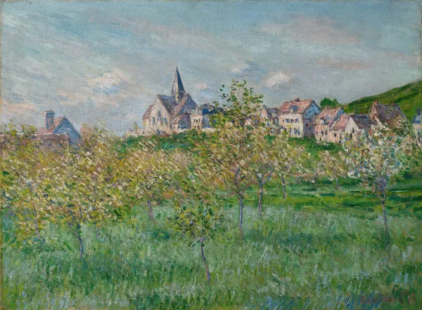 Printemps à Giverny, effet d’après-midi av Claude Monet