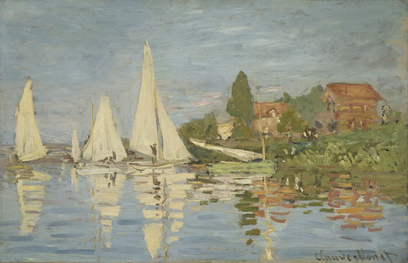 Regattas at Argenteuil av Claude Monet
