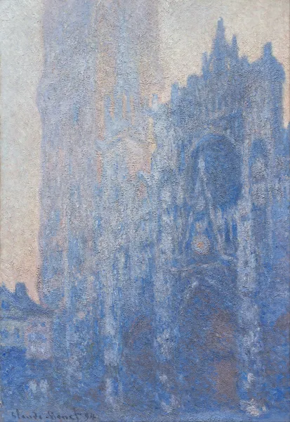 Rouen Cathedral Façade and Tour d’Albane (Morning Effect) av Claude Monet
