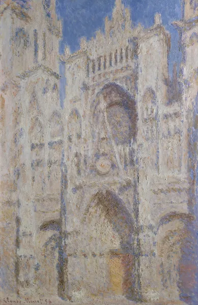 Rouen Cathedral; The Portal (Sunlight) av Claude Monet