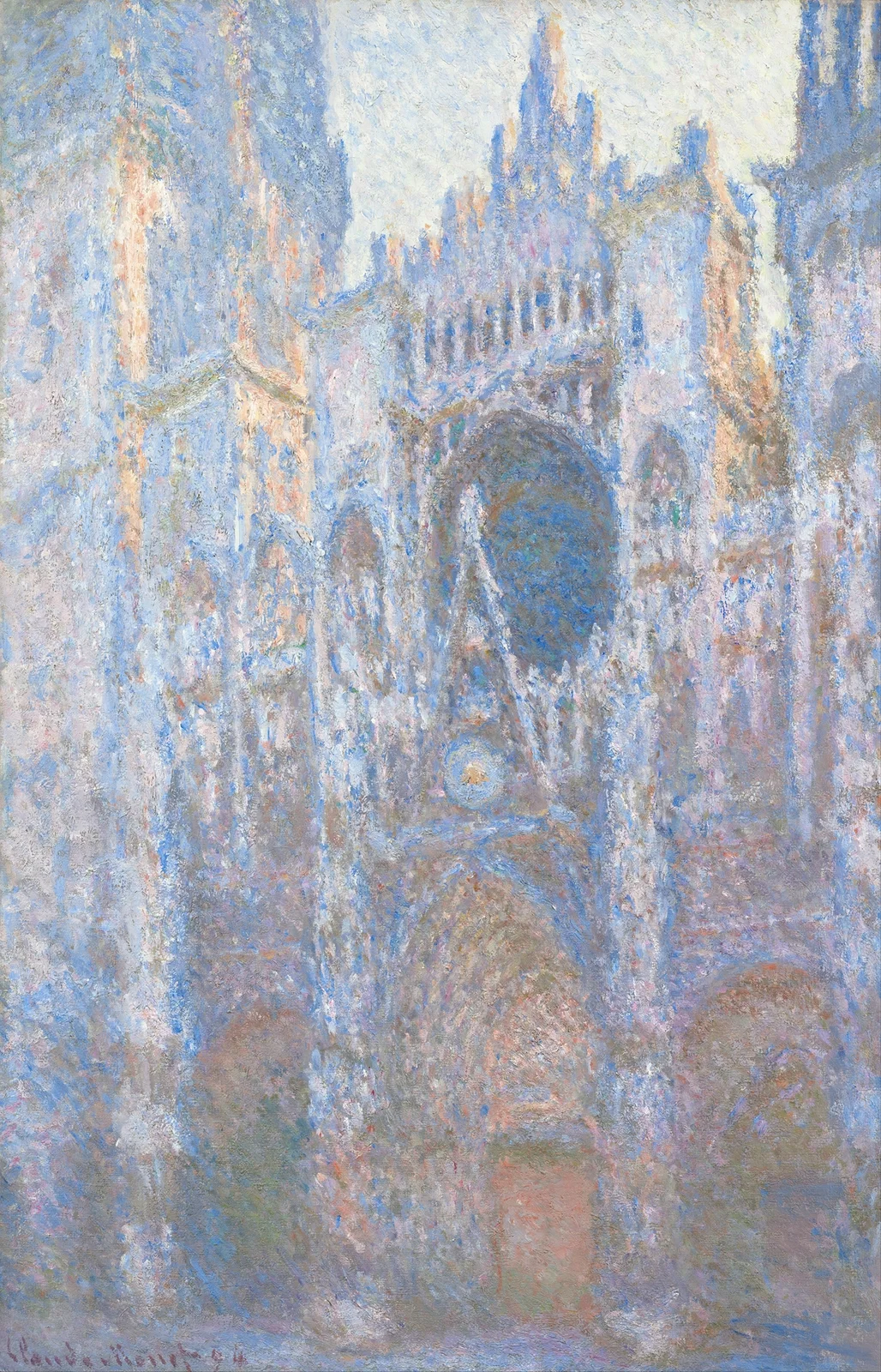 Rouen Cathedral, West Façade av Claude Monet