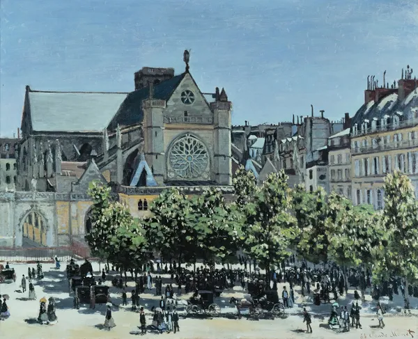 St. Germain l’Auxerrois av Claude Monet