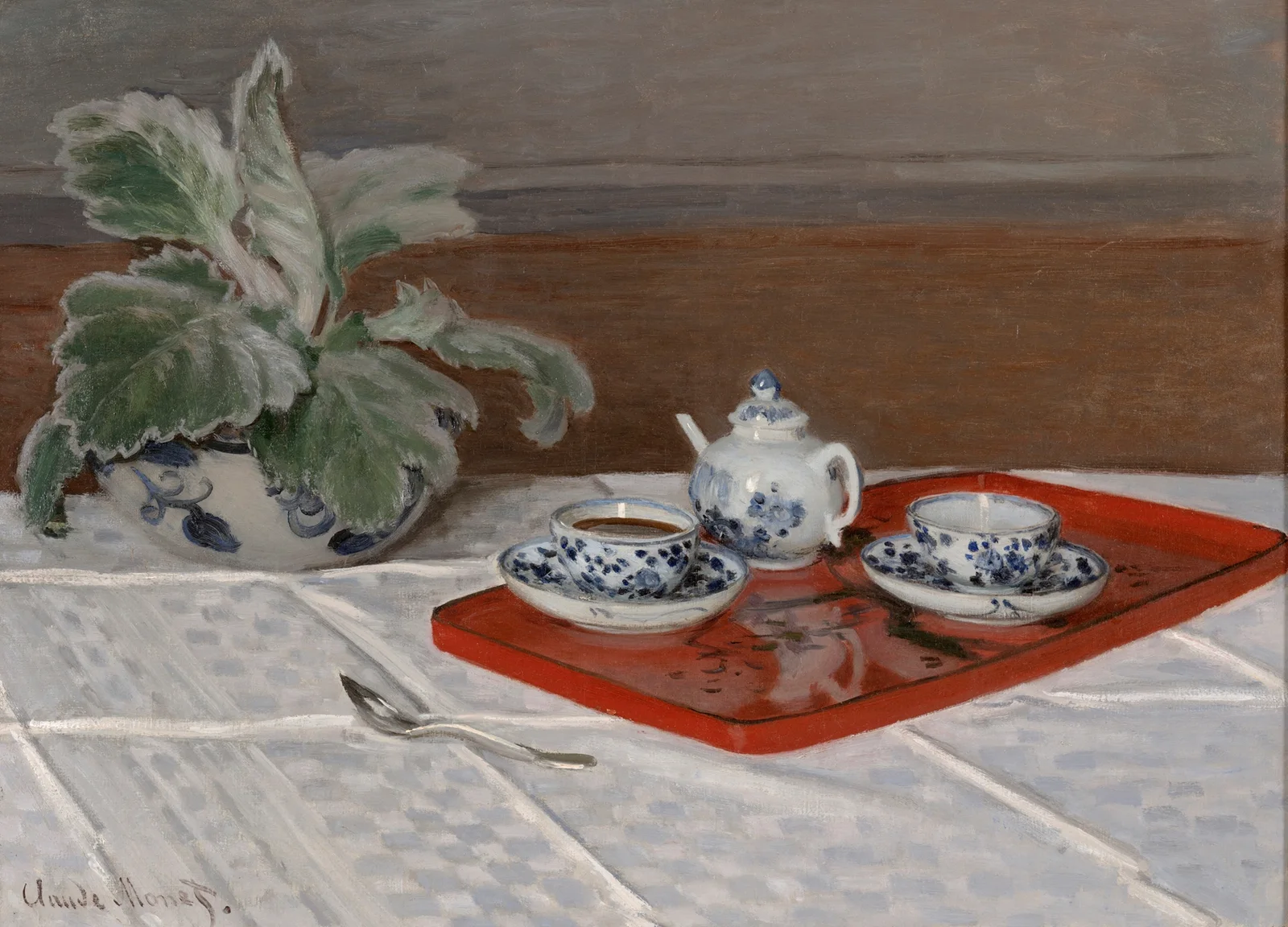 Still Life, Tea Service av Claude Monet