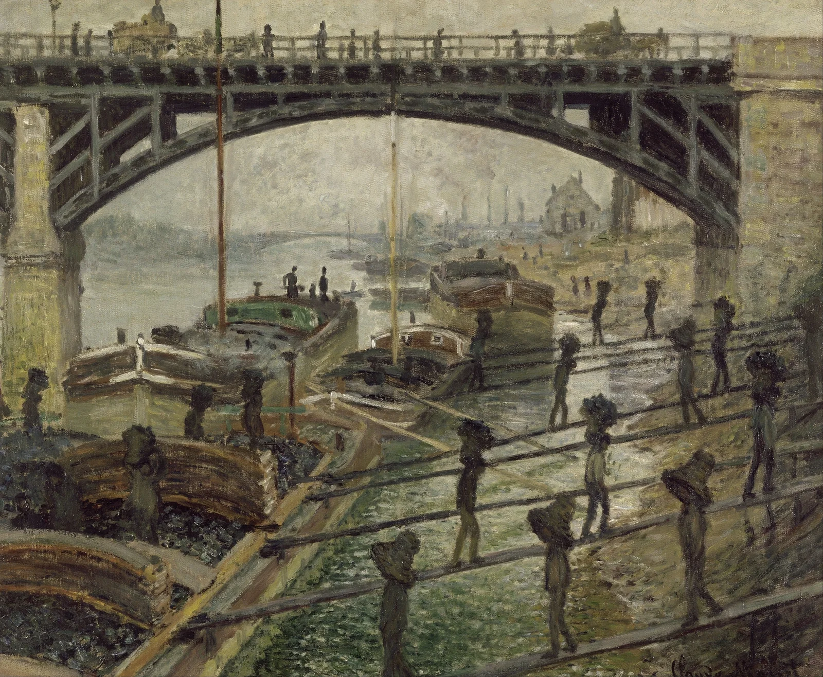 The Coalmen av Claude Monet