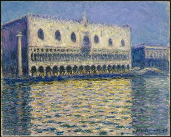 The Doges Palace (Le Palais ducal) av Claude Monet
