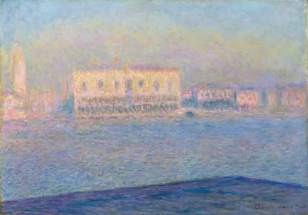The Doge’s Palace Seen from San Giorgio Maggiore av Claude Monet