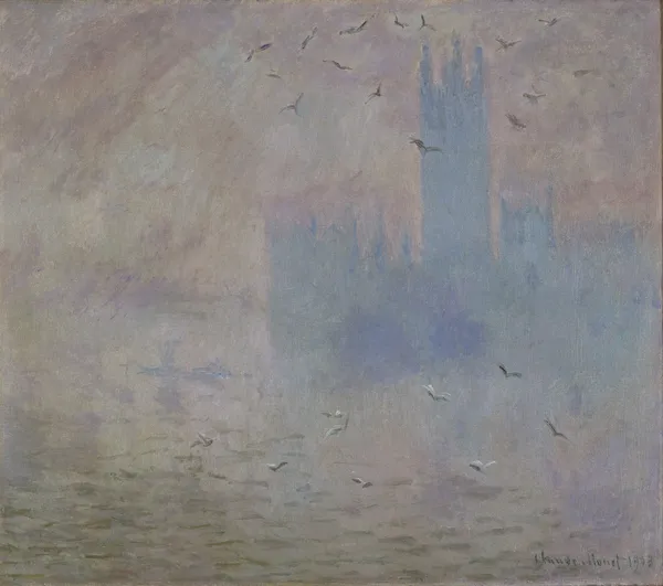 The Houses of Parliament, Seagulls av Claude Monet