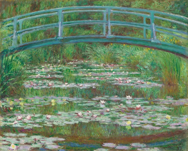 The Japanese Footbridge av Claude Monet