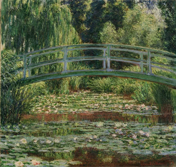 The Japanese Footbridge and the Water Lily Pool, Giverny av Claude Monet