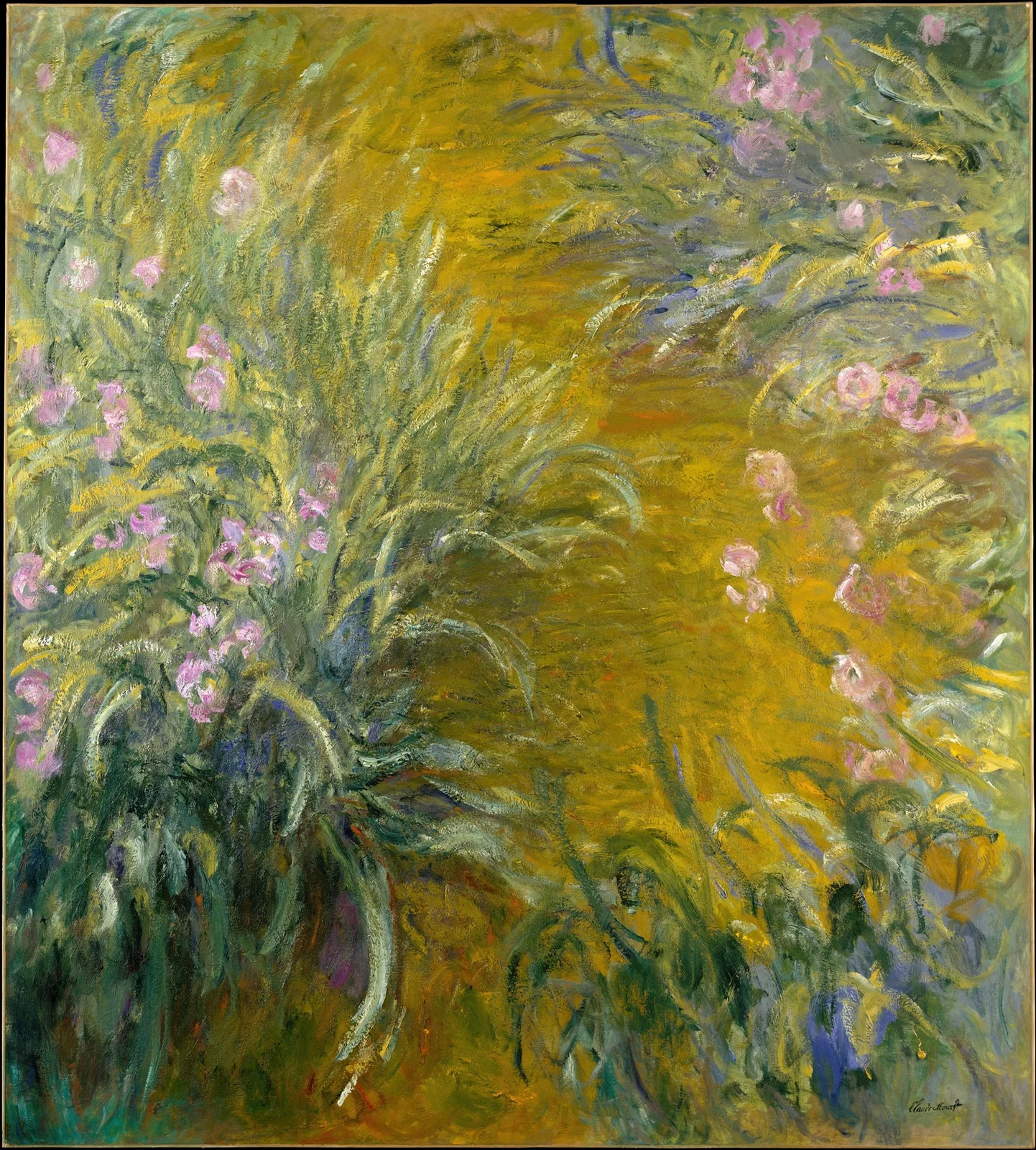 The Path through the Irises av Claude Monet