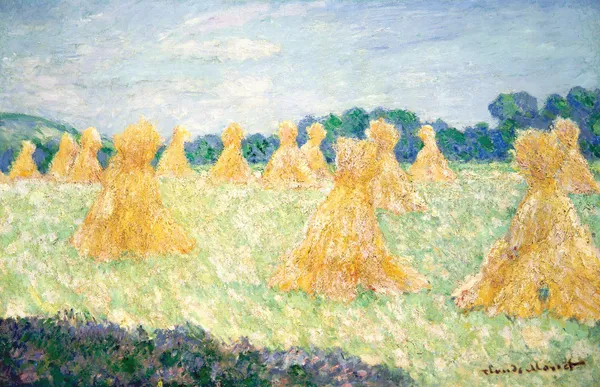 The Young Ladies of Giverny, Sun Effect av Claude Monet