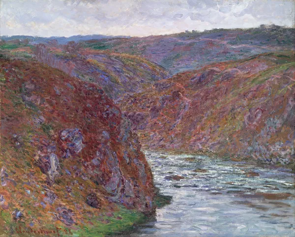Valley of the Creuse (Gray Day) av Claude Monet
