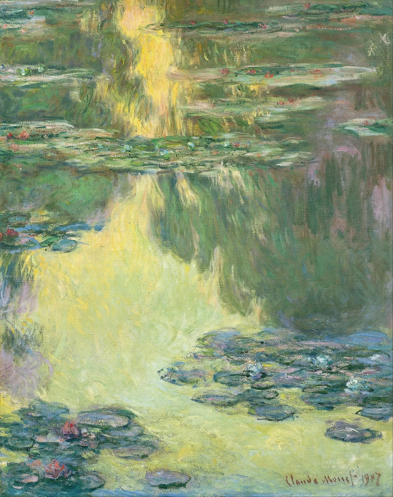 Waterlilies, 1907 av Claude Monet