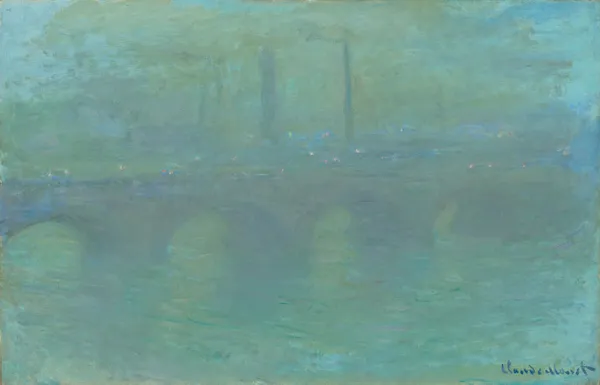 Waterloo Bridge, London, at Dusk av Claude Monet