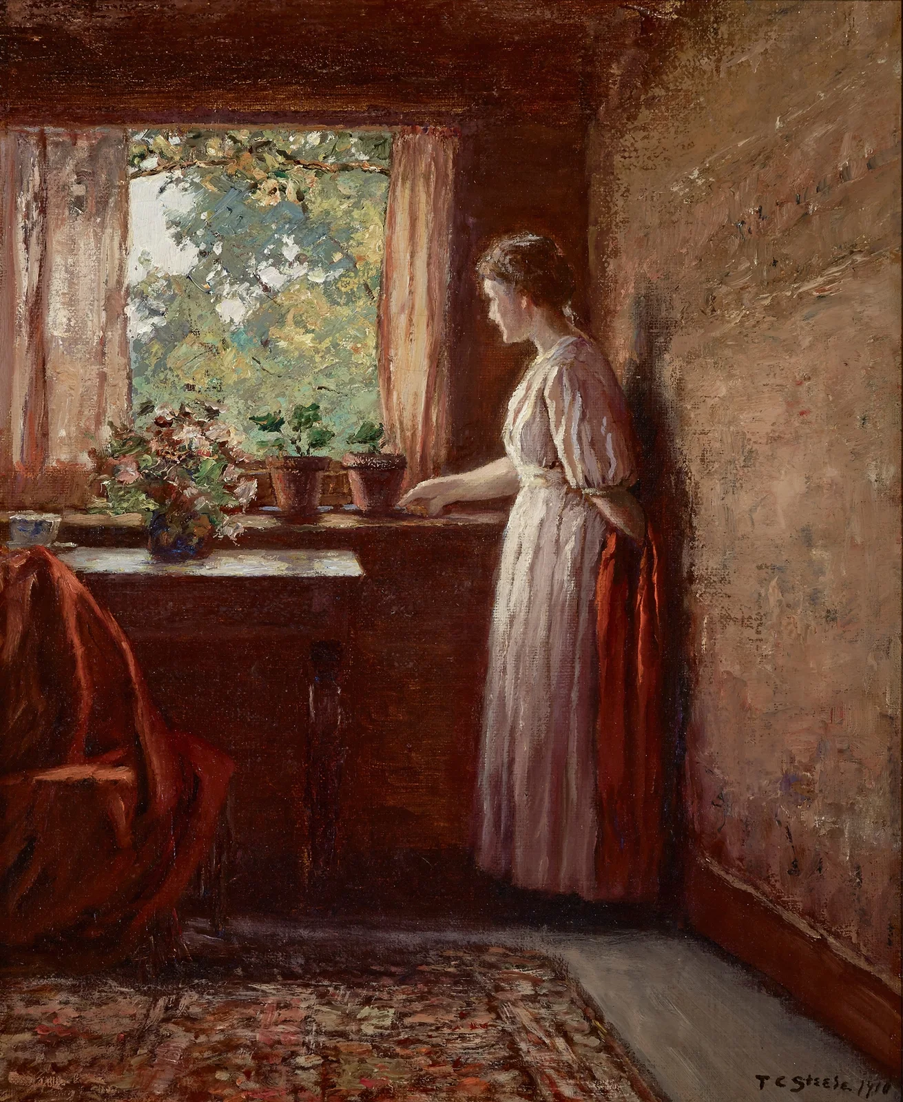 The Girl by the Window av Theodore Clement Steele