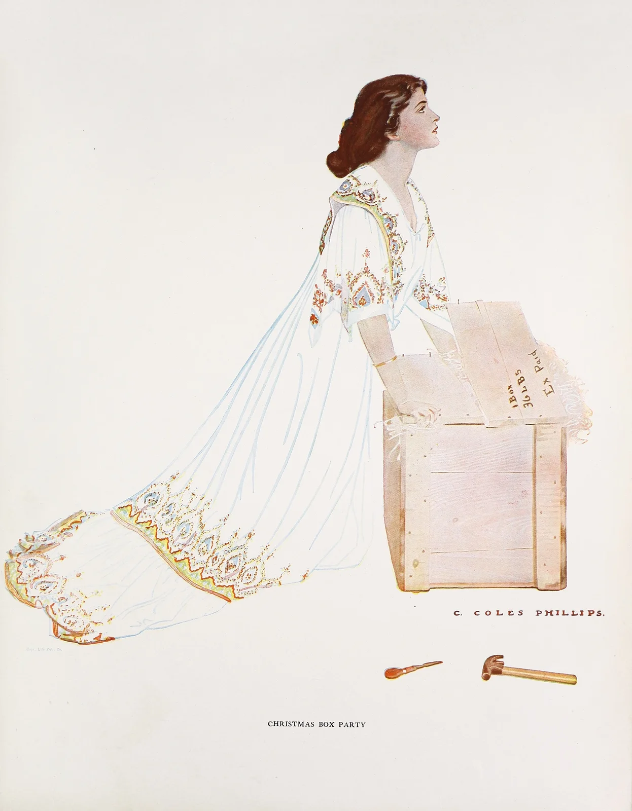 Christmas box party av Coles Phillips