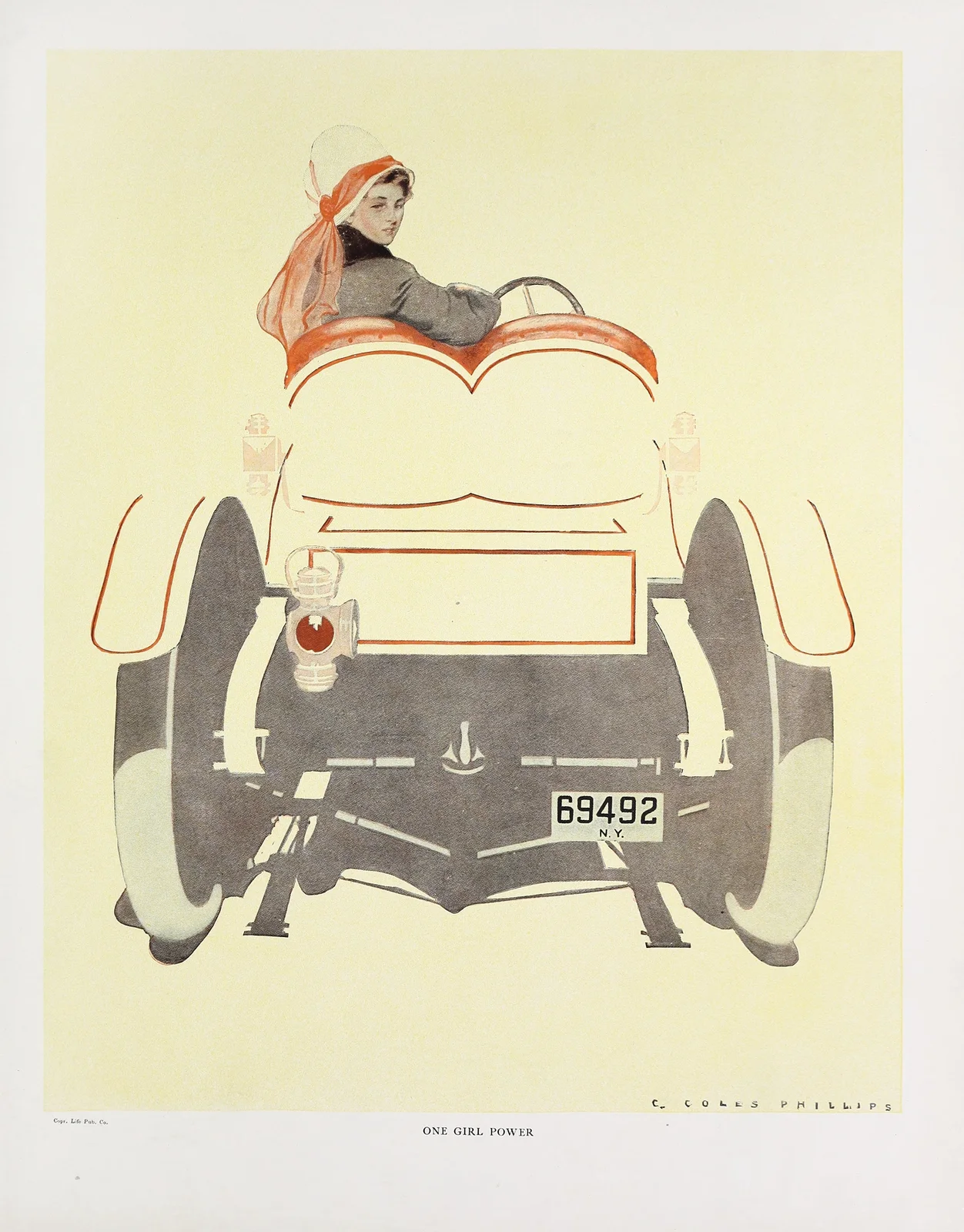 One girl power av Coles Phillips