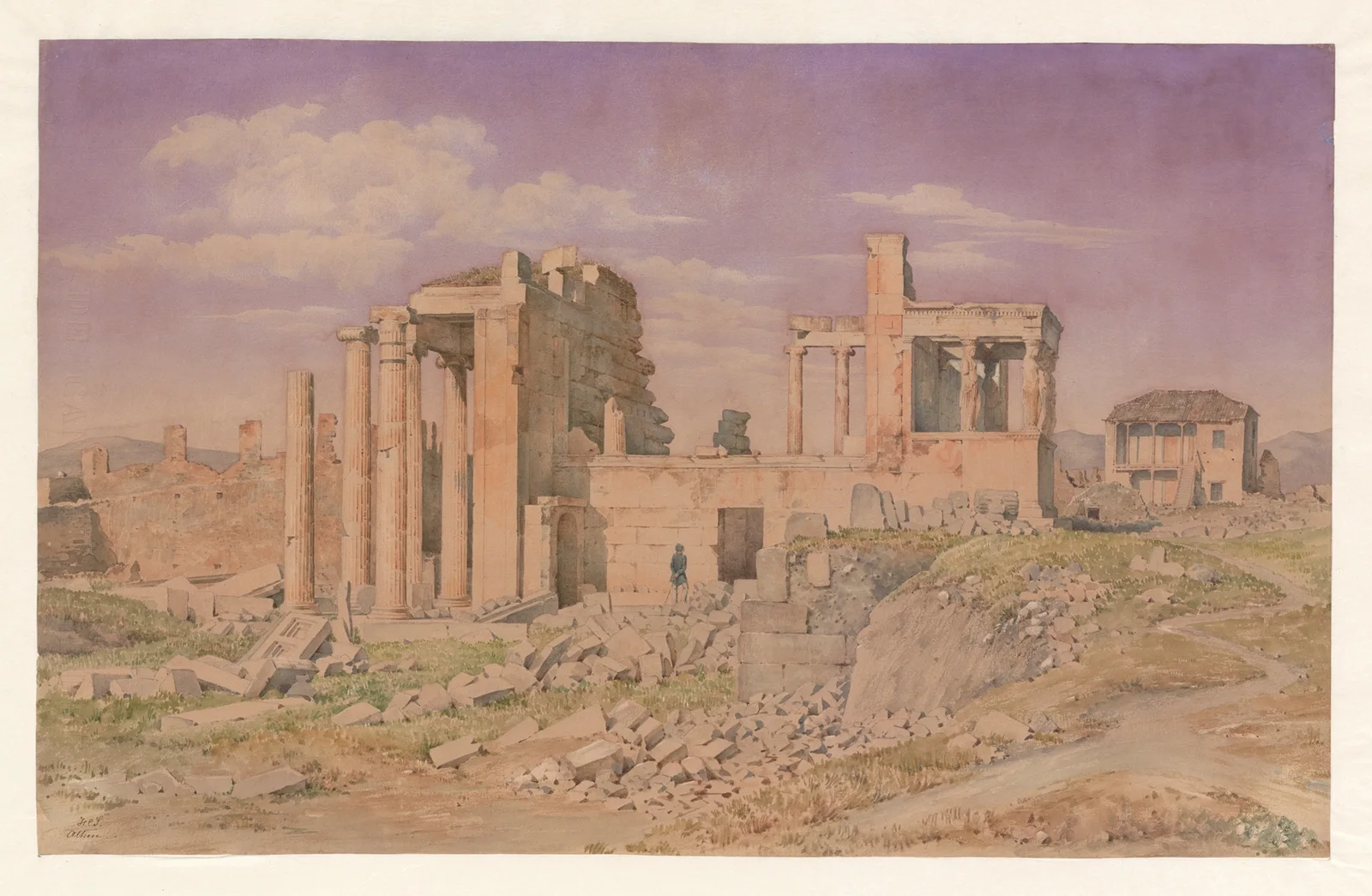 Greece, Athens, Erechtheion, 1853 – nr 1 av Harald Conrad Stilling