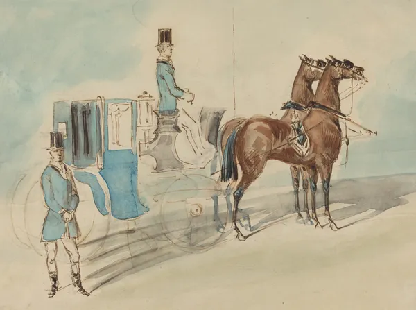 Carriage With Driver And Groom – Spring av Constantin Guys