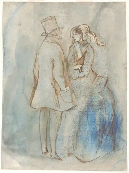The Couple (19th century) av Constantin Guys