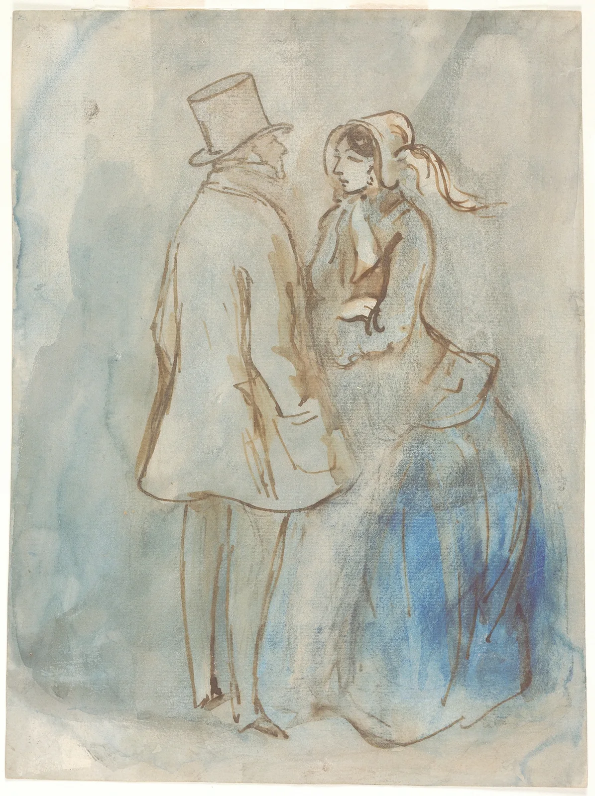 The Couple (19th century) av Constantin Guys