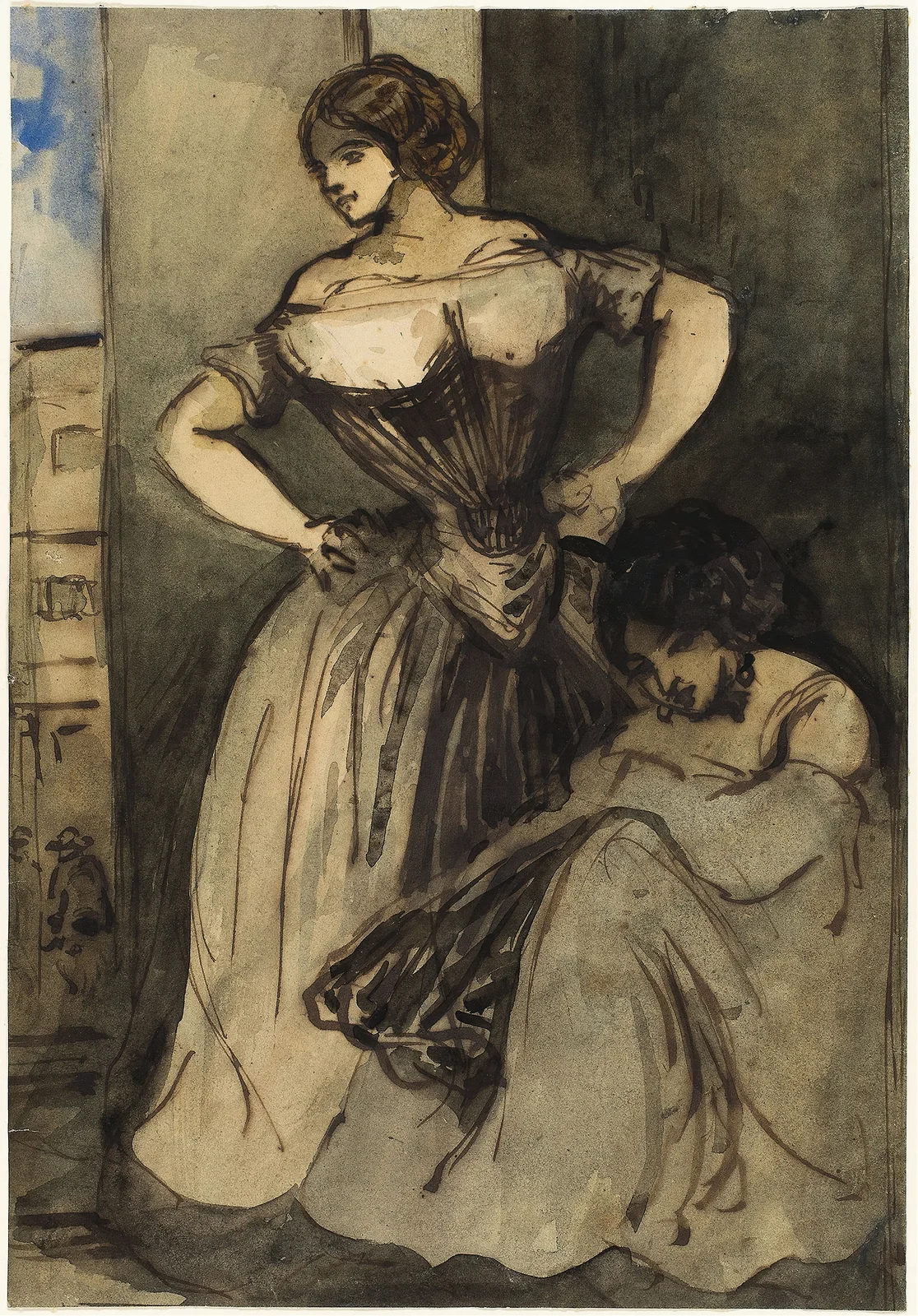 Two Women av Constantin Guys