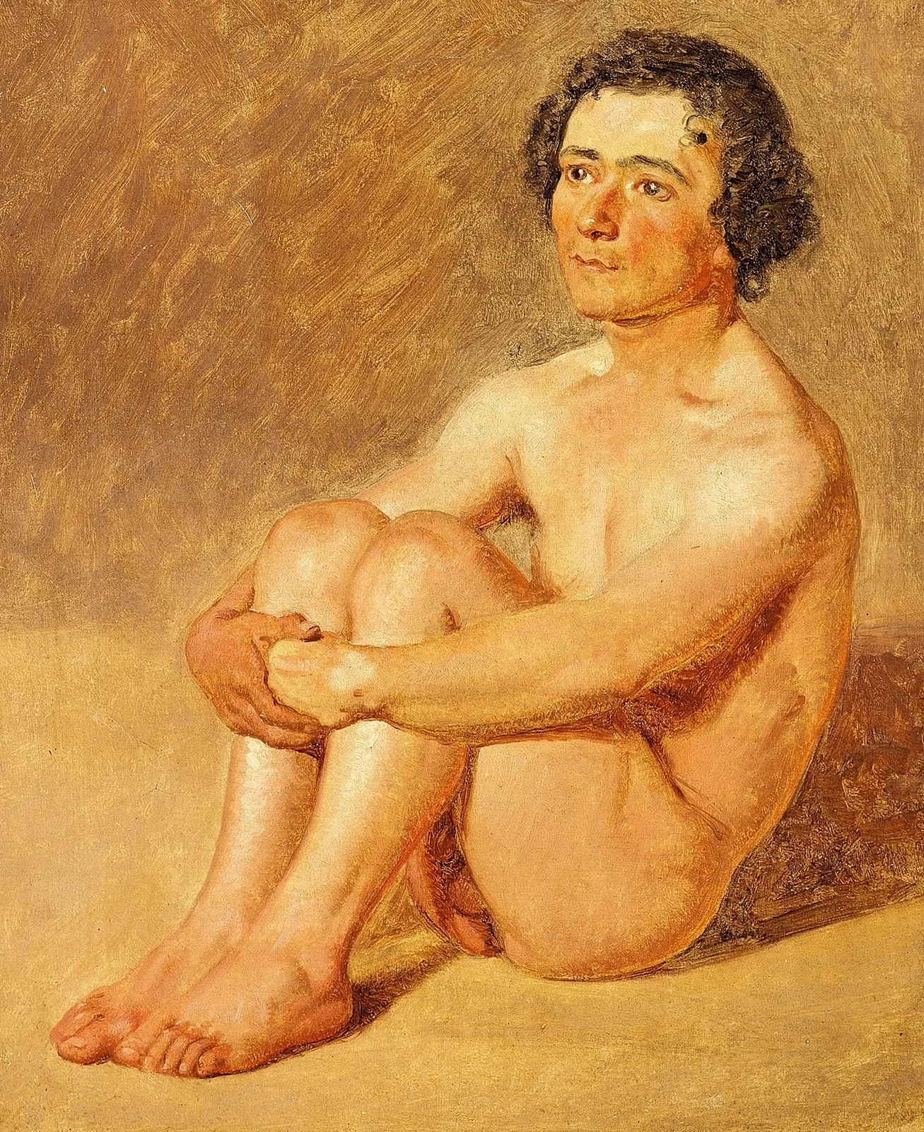 En siddende lazzaron av Constantin Hansen