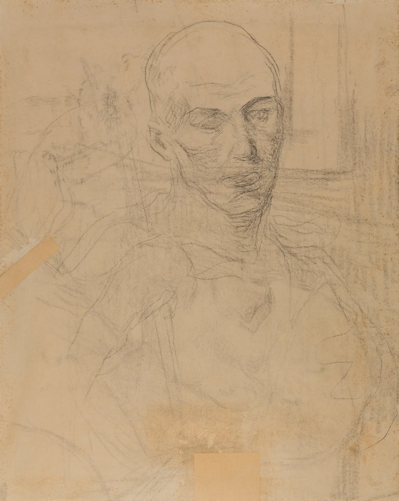 Male Torso av Constantin Meunier