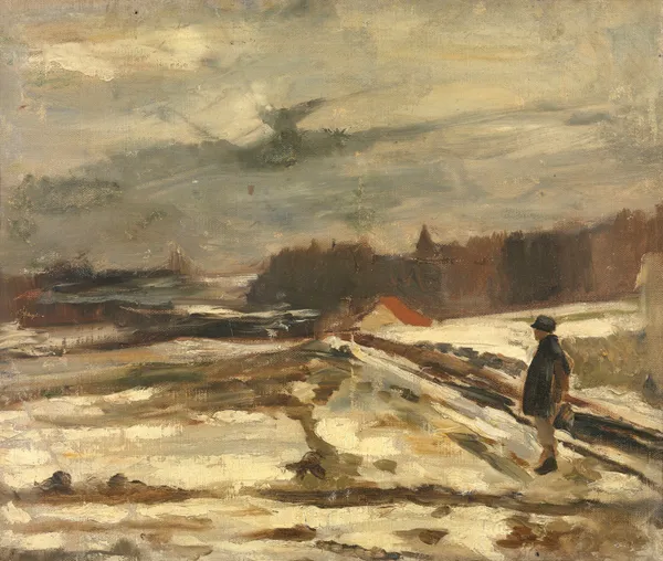 Pupil in the Snow av Constantin Meunier