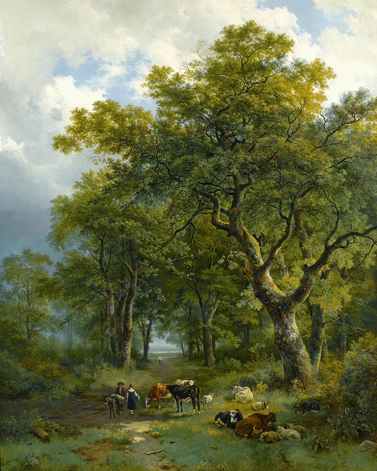 A Wooded Path av Barend Cornelis Koekkoek