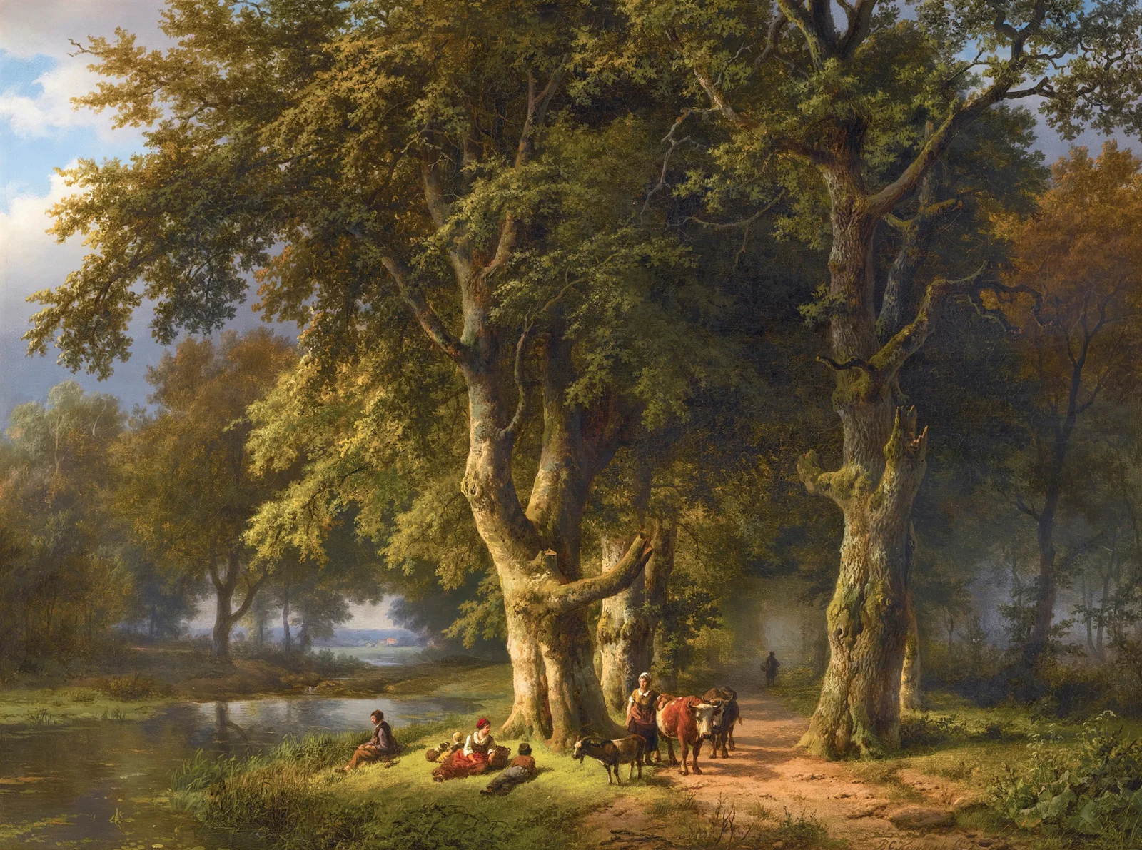 Summer Landscape av Barend Cornelis Koekkoek
