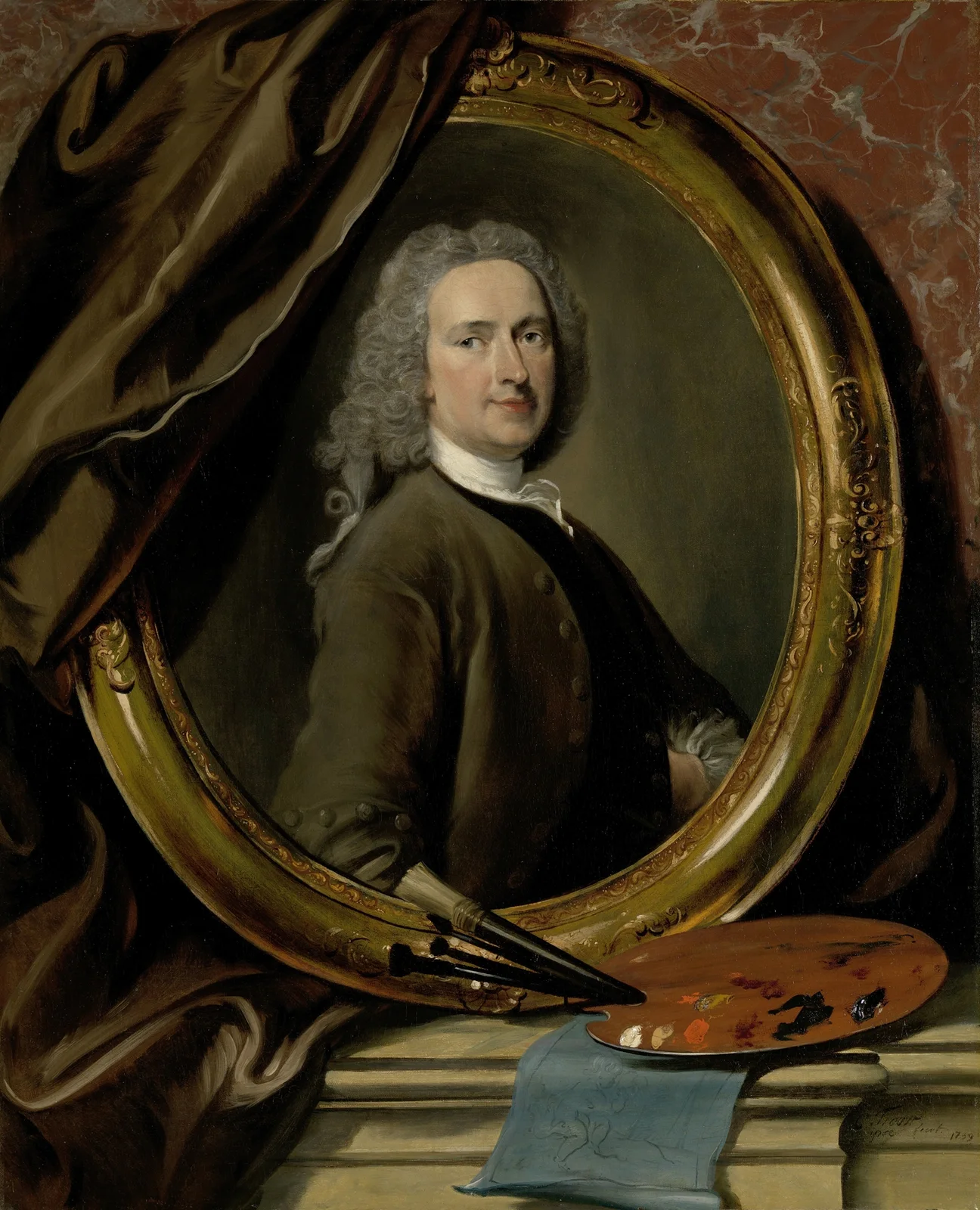 Self-portrait av Cornelis Troost