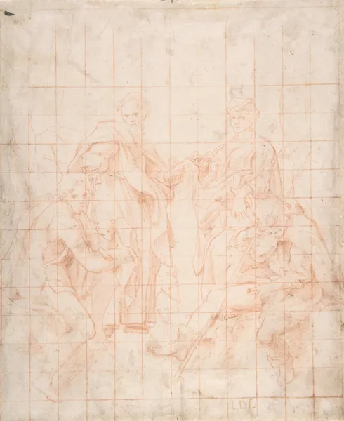 Study of Four Saints av Correggio